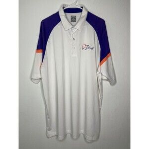 Callaway Opti-Dri Golf Polo Shirt White With Colored Sleeve and Logo Mens XL